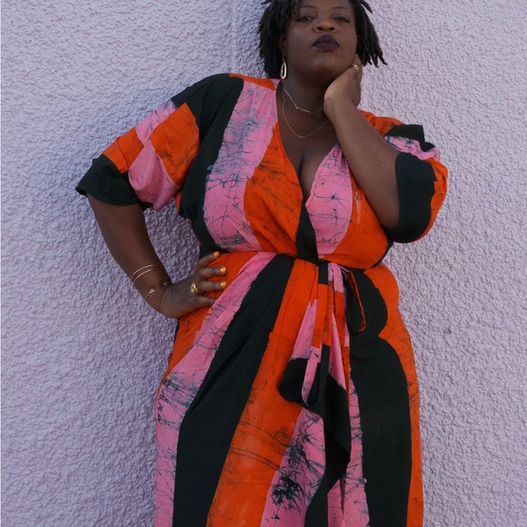 Osei Duro Dresses & Skirts - Osei Duro Letsa wrap dress in Carmine print
